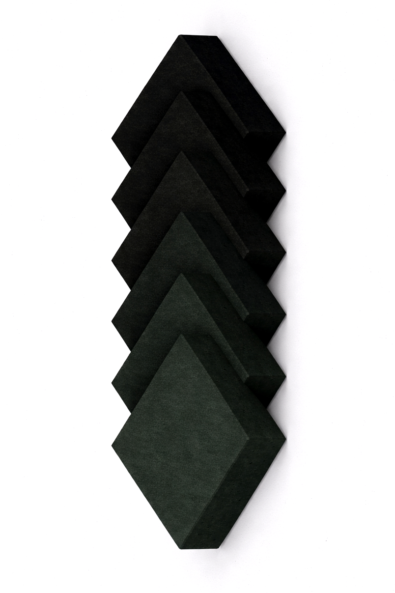 Deep green commercial concrete pigment shade